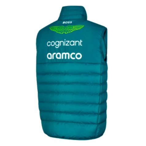 2023 Aston Martin Mens Team Gilet (Green)