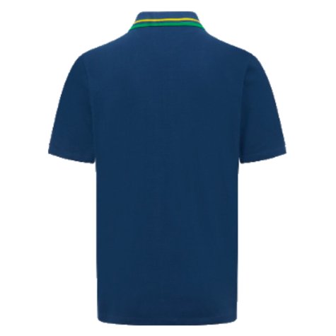 2023 Ayrton Senna Brazil Mens Polo Shirt (Navy)