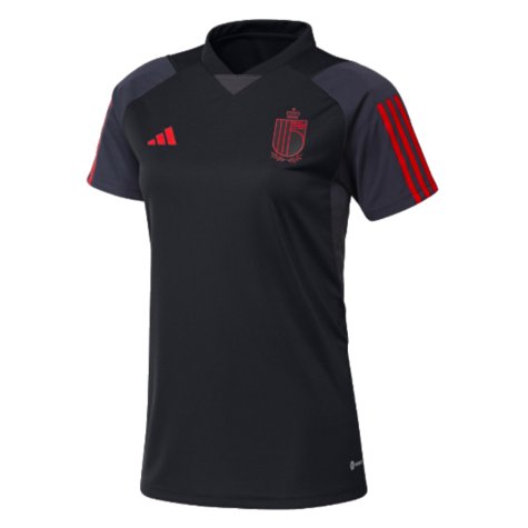 2023-2024 Belgium Training Jersey (Black) - Ladies (Your Name)