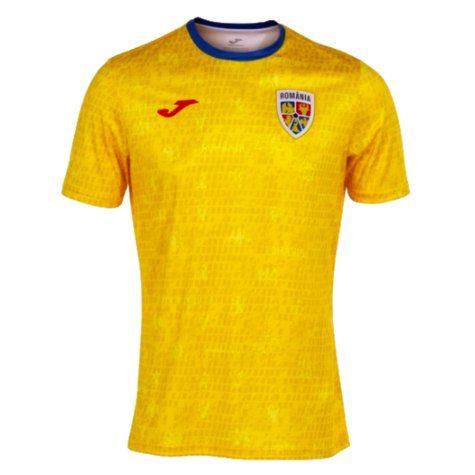 2022-2023 Romania Pre-Match Warm Up Shirt (Yellow) (KESERU 13)