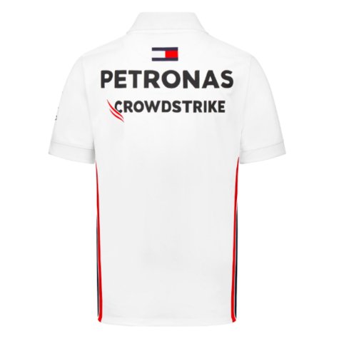 2023 Mercedes AMG Petronas Mens Team Polo Shirt (White)