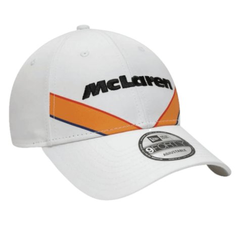 McLaren Racing Triple Crown Stripe White 9FORTY Adjustable Cap