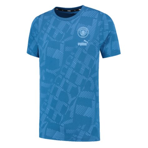 2023-2024 Man City FtblCore AOP Tee (Lake Blue) (JOAO CANCELO 7)