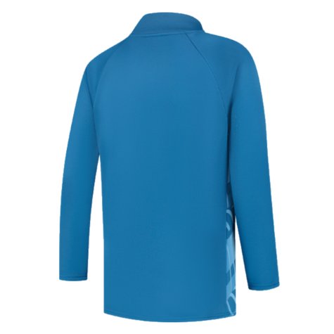 2023-2024 Man City Pre-Match LS Sweat Top (Lake Blue) - Kids