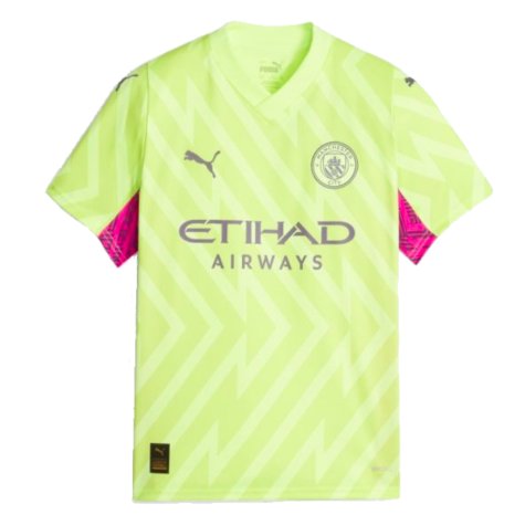 2023-2024 Man City Goalkeeper Shirt (Yellow) - Kids (Trautmann 1)