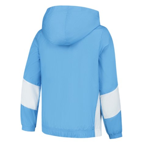 2023-2024 Man City Pre-Match Woven Anthem Jacket (Light Blue) - Kids