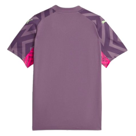 2023-2024 Man City Goalkeeper Shirt (Purple Charcoal) - Kids (Ederson M 31)