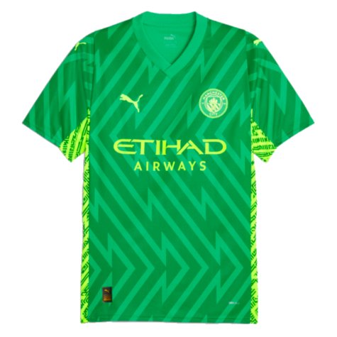 2023-2024 Man City Home Goalkeeper Shirt (Green) (Hart 1)