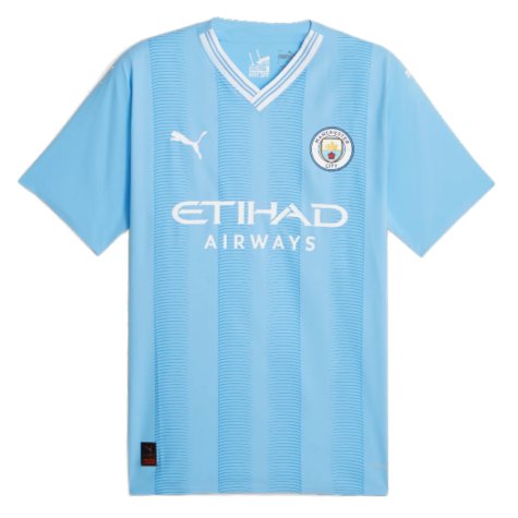 2023-2024 Man City Authentic Home Shirt (GREALISH 10)