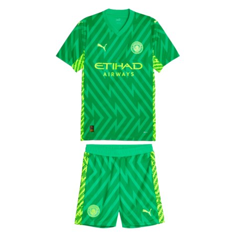 2023-2024 Man City Goalkeeper Mini Kit (Green) (Carson 33)