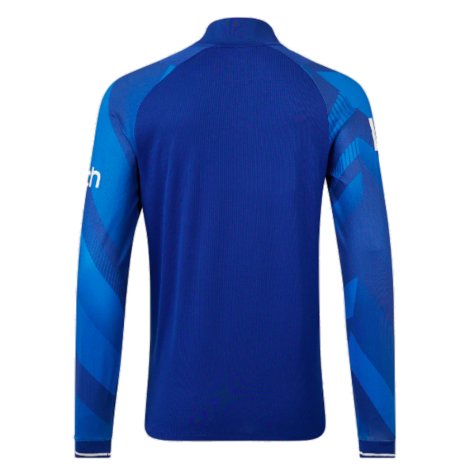 2023 England ODI Pro Long Sleeve Jersey (Blue) (Your Name)