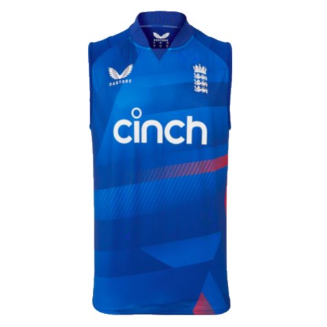 2023 England ODI Sleeveless Vest (Blue) (Your Name)