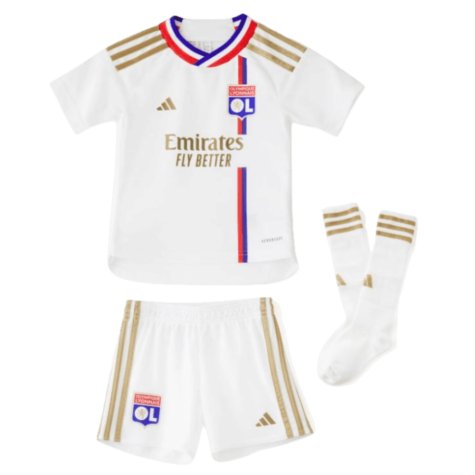 2023-2024 Olympique Lyon Home Mini Kit (Caleta Car 55)