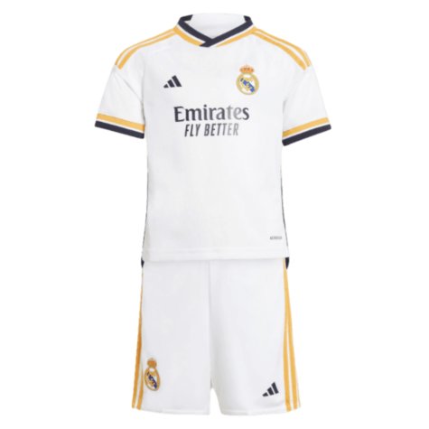 2023-2024 Real Madrid Home Mini Kit (Tchouameni 18)