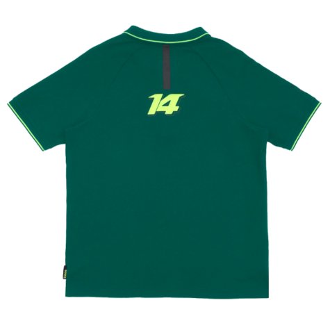 2023-2024 Aston Martin Lifestyle Alonso Polo Shirt (Green)