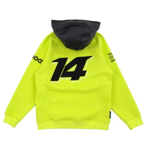 2023 Aston Martin Lifestyle Alonso Hoody (Lime Green) - Kids