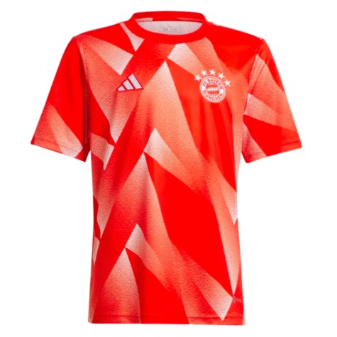 2023-2024 Bayern Munich Pre-Match Shirt (Red) - Kids (De Ligt 4)