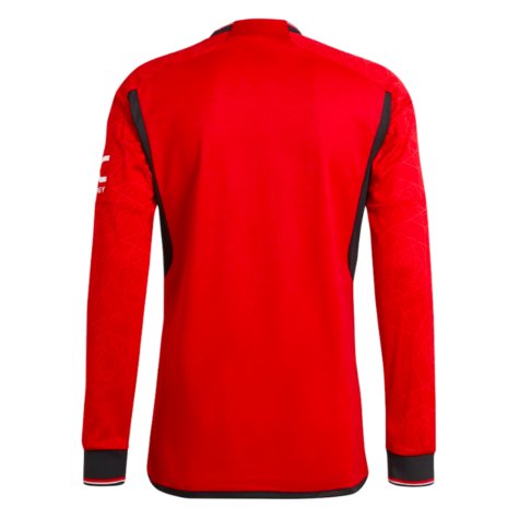 2023-2024 Man Utd Authentic Long Sleeve Home Shirt (McTominay 39)