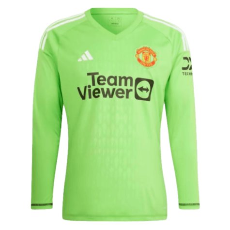 2023-2024 Man Utd Home Goalkeeper Shirt (Solar Green) (VAN DER SAR 1)