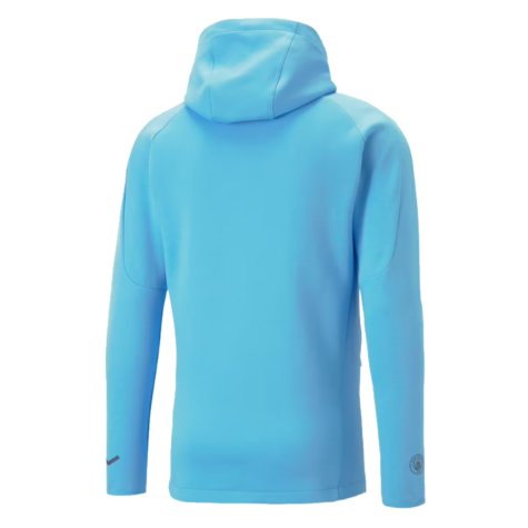 2023-2024 Man City Casuals Hooded Jacket (Blue Wash)