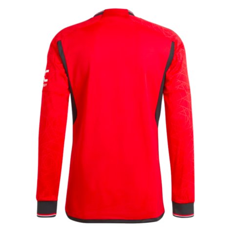 2023-2024 Man Utd Long Sleeve Home Shirt (Eriksen 14)