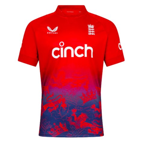 2023-2024 England T20 Replica Short Sleeve Jersey (Kids) (Your Name)