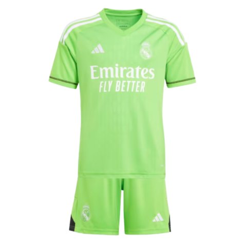 2023-2024 Real Madrid Home Goalkeeper Youth Kit (Your Name)