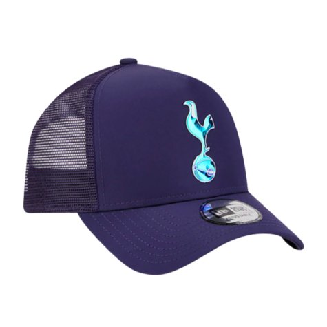 2023-2024 Tottenham Iridescent Navy A-Frame Trucker Cap