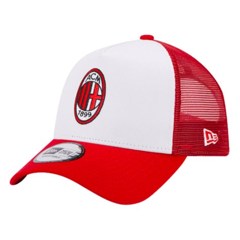 2023-2024 AC Milan White A-Frame Trucker Cap