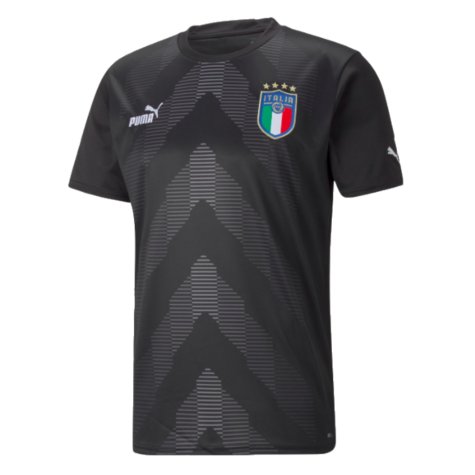 2022-2023 Italy Goalkeeper Shirt (Black) (Your Name)