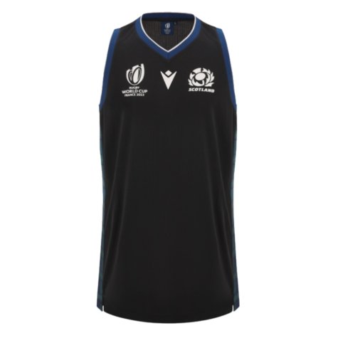 2023-2024 Scotland RWC Training Basketball Singlet (Black) (Your Name)