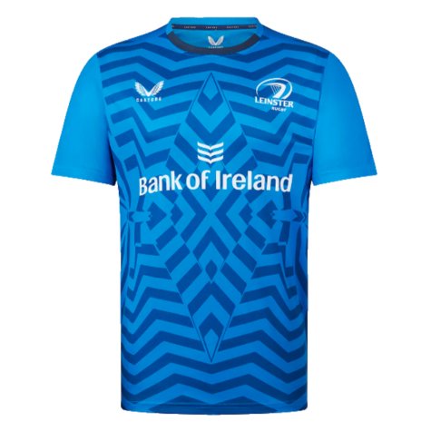 2023-2024 Leinster LS Mens Training Tee (Blue) (Your Name)