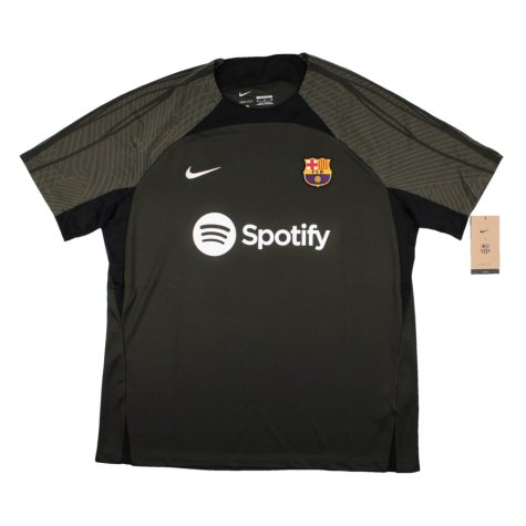 2023-2024 Barcelona Strike Dri-Fit Training Shirt (Sequoia) (Alonso 17)