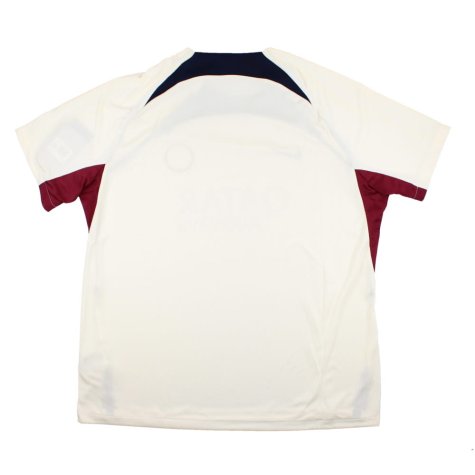 2023-2024 PSG Strike Dri-Fit Training Shirt (Cream) (Ginola 11)