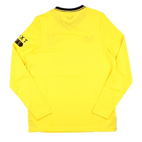 2023-2024 Rangers Home Goalkeeper LS Shirt (Yellow) - Kids (Your Name)