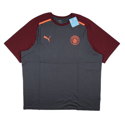 2023-2024 Man City Casuals Tee (Grey) (J ALVAREZ 19)