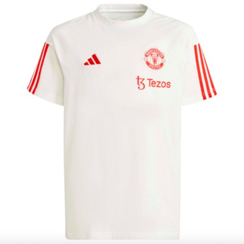 2023-2024 Man Utd Training Tee (White) - Kids (Charlton 9)