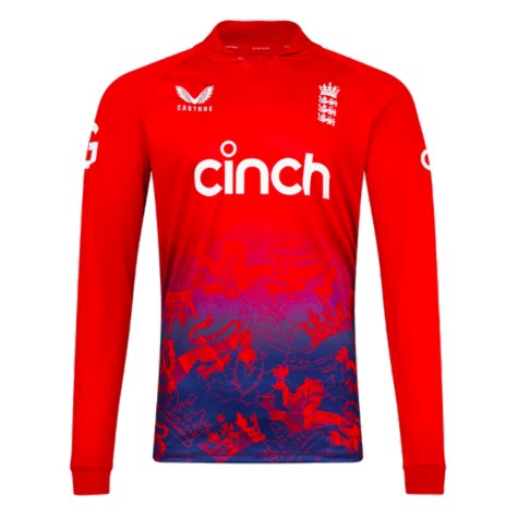 2023 England T20 Pro Shirt Long Sleeve Jersey (Your Name)