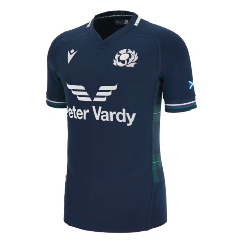 2023-2024 Scotland Home Rugby Authentic Body Fit Shirt (Your Name)