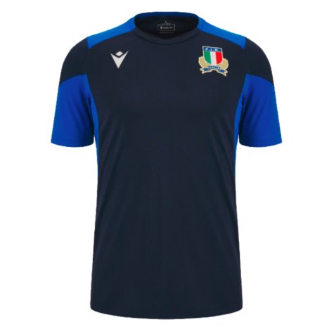 2023-2024 Italy Rugby Training Shirt (Navy) (Your Name)