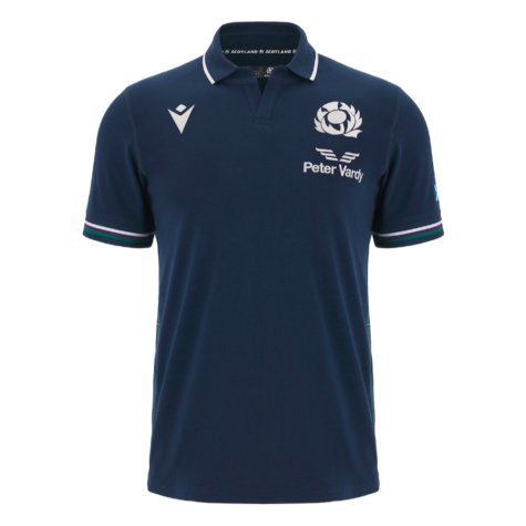 2023-2024 Scotland Home Cotton Rugby Shirt (Your Name)