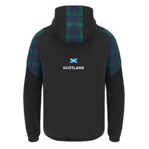 2023-2024 Scotland Rugby Travel Full Zip Hoodie (Black)