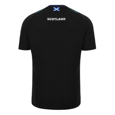 2023-2024 Scotland Rugby Training Shirt (Black) - Kids (Your Name)