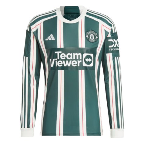 2023-2024 Man Utd Long Sleeve Away Shirt (Charlton 9)