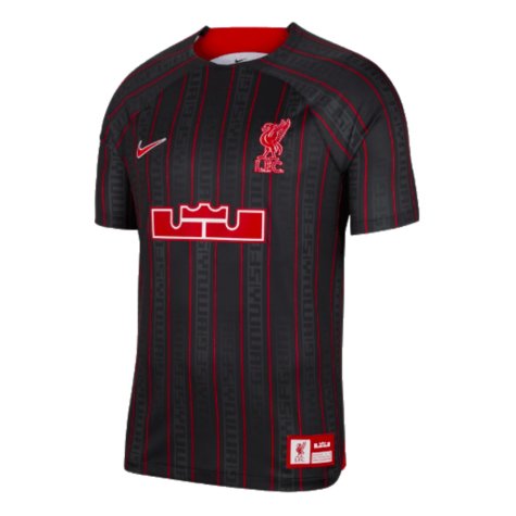 LeBron x Liverpool Football Shirt (Black) (Luis Diaz 7)