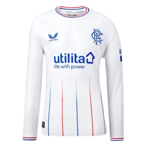 2023-2024 Rangers Away Long Sleeve Shirt (Kids) (Lowry 51)