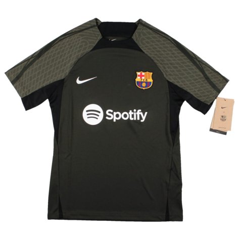 2023-2024 Barcelona Strike Dri-Fit Training Shirt (Sequoia) - Kids (Kessie 19)