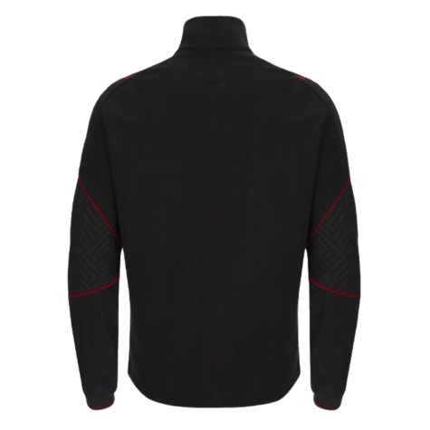 2023-2024 Wales Rugby WRU Half Zip Fleece (Black)