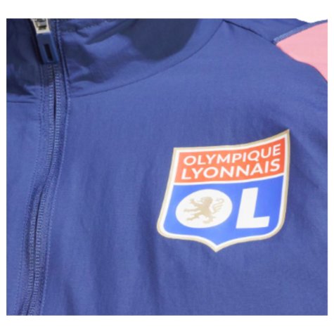 2023-2024 Olympique Lyon Presentation Jacket (Tech Indigo)