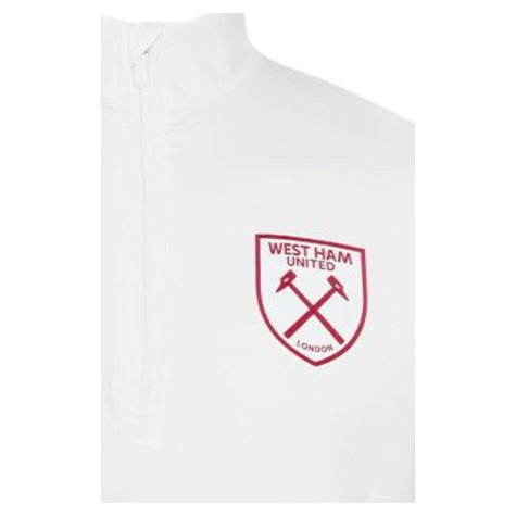 2023-2024 West Ham Warm Up Midlayer Top (White)